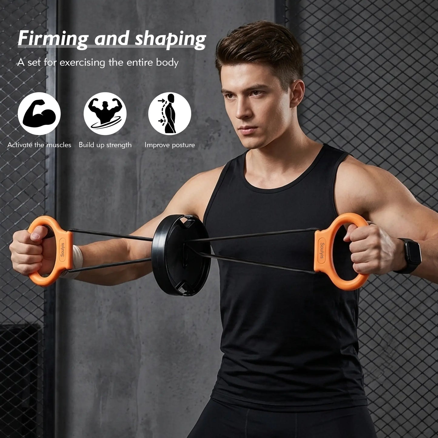 Soulyis Flywheel Tensioner for Arm Muscle Development - Eccentric Training Equipment for Convenient Workouts