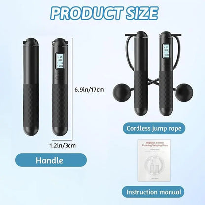Smart Gravity Ball Jump Rope - Cordless Skipping Rope with Digital Counter and Adjustable Weight for Home and Gym Workouts, Ideal for Parent-Child Interaction, Perfect Gift for Valentine's Day and Birthdays