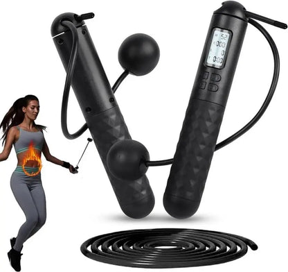 Smart Gravity Ball Jump Rope - Cordless Skipping Rope with Digital Counter and Adjustable Weight for Home and Gym Workouts, Ideal for Parent-Child Interaction, Perfect Gift for Valentine's Day and Birthdays