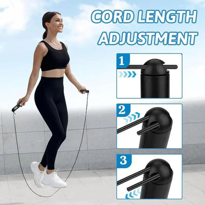 Smart Gravity Ball Jump Rope - Cordless Skipping Rope with Digital Counter and Adjustable Weight for Home and Gym Workouts, Ideal for Parent-Child Interaction, Perfect Gift for Valentine's Day and Birthdays